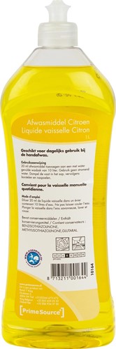 Primesource détergent vaisselle citron, bouteille de 1 l 1 Fles