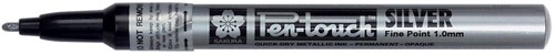 Sakura marqueur inture Pen-Touch pointe de 1 mm, argent