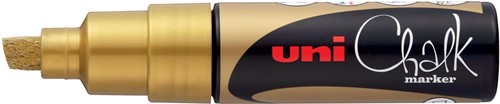 Uni-ball krijtmarker goud, beitelvormige punt 8 mm