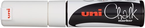 Uni-ball Krijtmarker wit, beitelvormige punt van 8 mm 1 Stuk