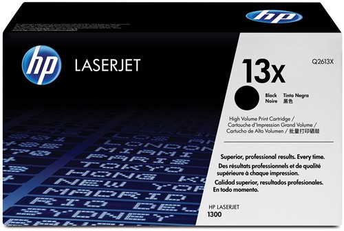 HP toner 13X, 4 000 pagina's, OEM Q2613X, zwart 1 Stuk