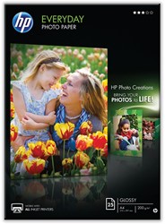 HP Everyday fotopapier ft A4, 200 g, pak van 25 vel, glanzend 25 Vel