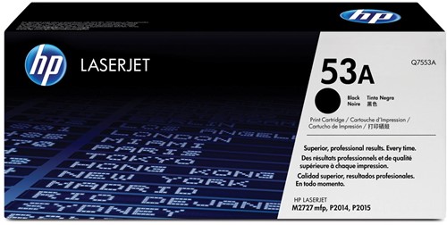 HP toner 53A, 3 000 pagina's, OEM Q7553A, zwart 1 Stuk