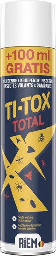 Riem Ti-Tox insecticide Total, spray de 500 ml + 100 ml gratuit
