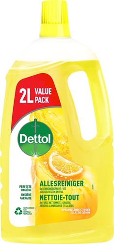 Dettol multi-usages, citron, bouteille de 2 l