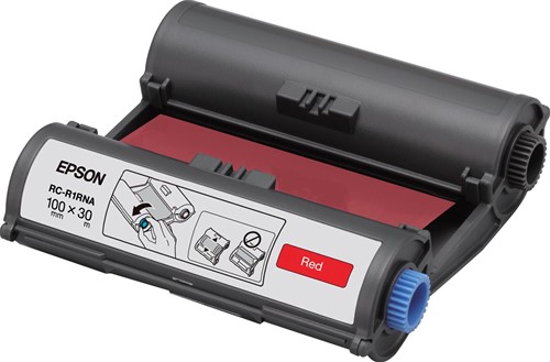 Epson inkttape RC-R1RNA ft 100 mm x 30 m, rood