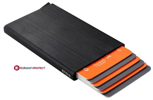Kokoon Protect porte-cartes RFID, extensible, 6 cartes, couleurs assorties