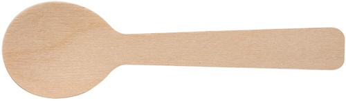 Cuillère à café en bois, 96 mm, paquet de 100 pièces