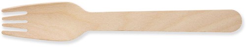 Fourchette en bois, 160 mm, paquet de 100 pièces