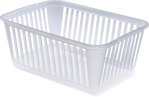 Whitefurze Medium panier de rangement 37 cm, transparent