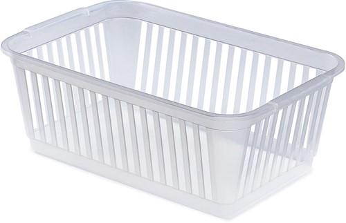Whitefurze Small panier de rangement 37 cm, transparent