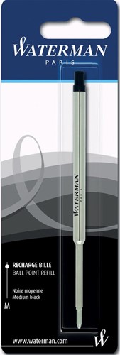 Waterman vulling voor balpen medium, zwart, op blister