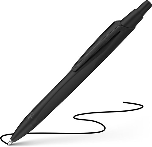 Schneider stylo bille Reco, pointe moyenne, encre noir, noir