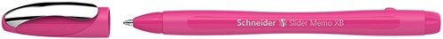 Schneider balpen Slider Memo Colour Edition, extra breed, blauwe inkt, power pink