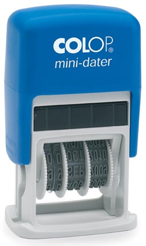 Colop tekststempel met datum Mini-Dater tekst: PAYE LE