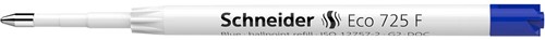 Schneider recharge stylo bille Eco 725, pointe fin, bleu