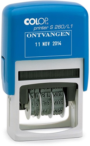 Colop tekststempel met datum Printer tekst: ONTVANGEN