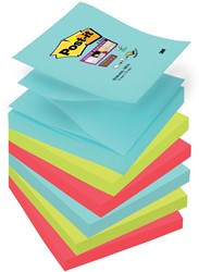 Post-it Super Sticky z-notes Cosmic, 90 feuilles, ft 76 x 76 mm, paquet de 6 blocs 6 Stuk