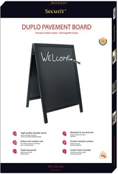 Securit stoepbord Woody zwart ft 55 x 85 cm 1 Stuk
