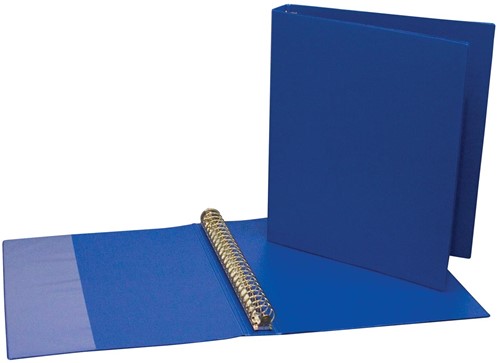 Ringmap voor ft A4, 23 ringen van 24 mm, uit PVC, blauw