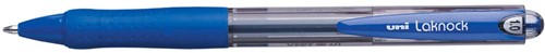 Uni-ball balpennen Laknock schrijfbreedte 0,4 mm, schrijfpunt: 1 mm, medium punt, blauw