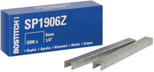 Bostitch nietjes SP1906E (6 mm), voor P3 5000 Stuk