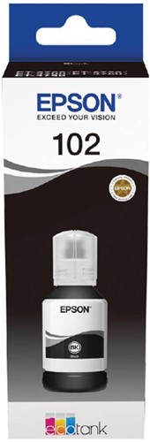 Epson bouteilles d'encre 102, 7.500 pages, OEM C13T03R140, noir