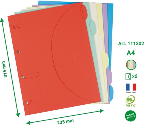 Tarifold smarfolder, geperforeerde showtas, pak 6 stuks