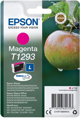Epson cartouche d'encre T1293, 330 pages, OEM C13T12934012, magenta 1 Stuk