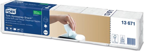 Tork serviettes Expressnap Snack pour distributeur, 2-plis, 500 par ensemble