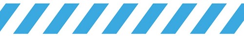 Tarifold vloersticker zonder tekst, ft 90 x 1000 mm, wit/blauw