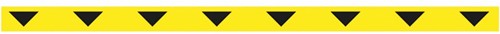 Tarifold autocolant sans texte, ft 50 x 1000 mm, jaune avec flèches noires