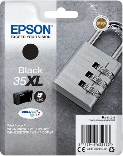 Epson cartouche d'encre 35 XL, 41,2 ml, OEM C13T35914010, noir 1 Stuk