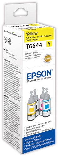Epson bouteilles d'encre T664, 7.500 pages, OEM C13T664440, jaune 1 Stuk