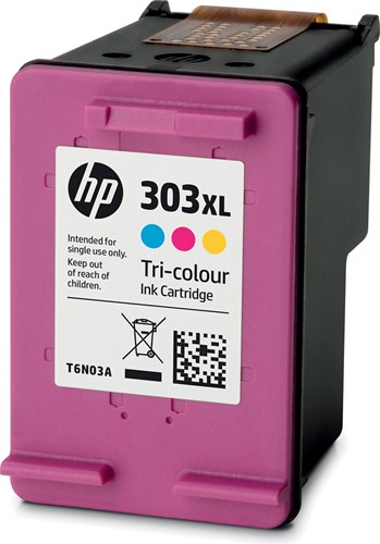 HP inktcartridge 303XL, 415 pagina's, OEM T6N03AE, 3 kleuren 1 Stuk