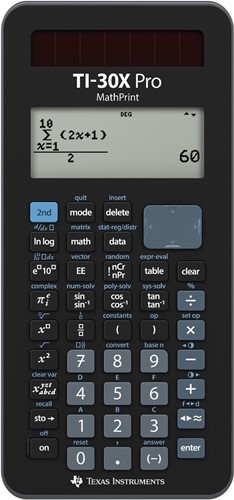 Texas wetenschappelijke rekenmachine TI-30X Pro MathPrint, in een kartonnen doosje 1 Stuk-2
