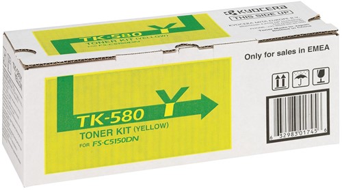 Kyocera Toner geel TK580Y - 2800 pagina's - 1T02KTANL0 1 Stuk