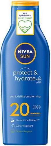 Nivea Sun crème solaire Protect & Hydrate SPF 20, flacon de 200 ml