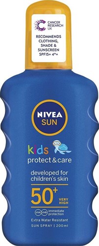 Nivea Sun crème solaire Kids SPF 50+, spray de 200 ml