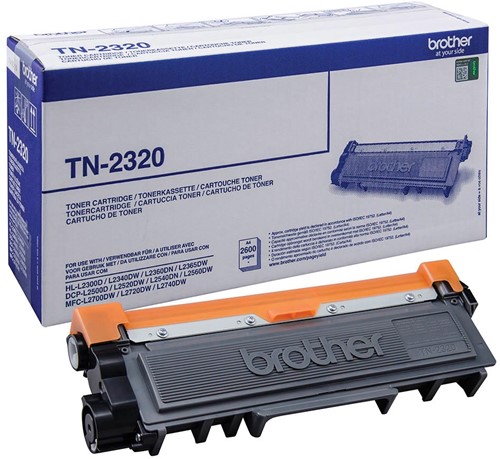 Brother toner, 2.600 pages, OEM TN-2320, noir 1 Stuk