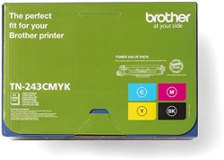Brother toner, 1.000 pagina's, OEM TN-243CMYK, 4 kleuren 4 Stuk