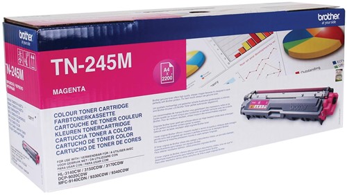 Brother toner, 2.200 pagina's, OEM TN-245M, magenta 1 Stuk