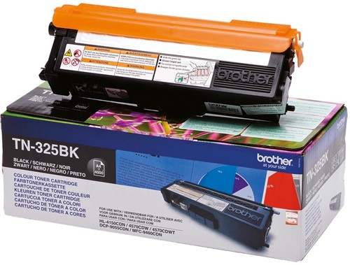 Brother toner, 4.000 pagina's, OEM TN-325BK, zwart 1 Stuk