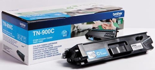 Brother toner, 6.000 pagina's, OEM TN-900C, cyaan 1 Stuk