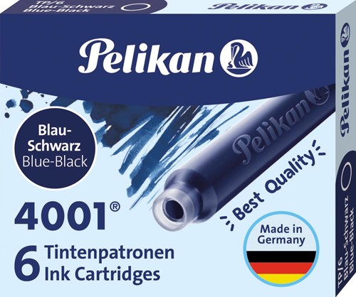 Pelikan inktpatronen 4001 blauw-zwart 6 Stuk
