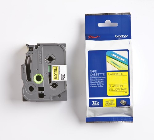 Brother TZe tape voor P-Touch 36 mm, zwart op geel 1 Stuk