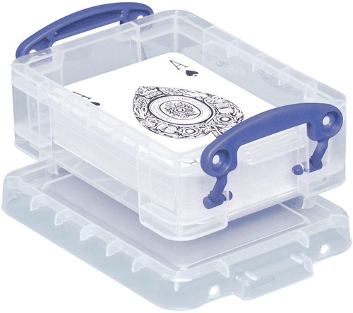 Really Useful Box porte-cartes de visite 0,2 l, transparent
