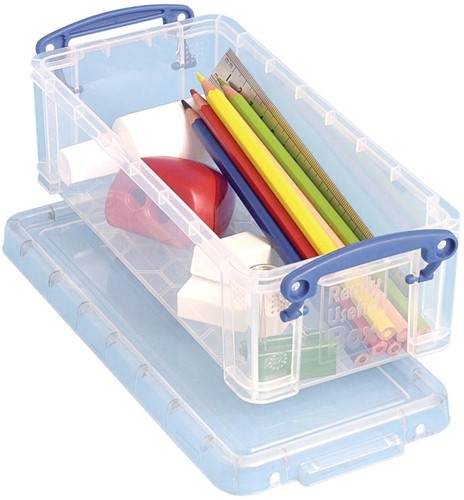 Really Useful Box 0,9 liter, transparant 1 Stuk