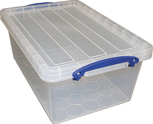 Really Useful Box boîte de rangement 10,2 l, emboîtable, transparent