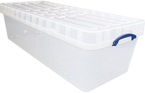 Really Useful Box boîte de rangement 134 l XL, emboîtable, transparent